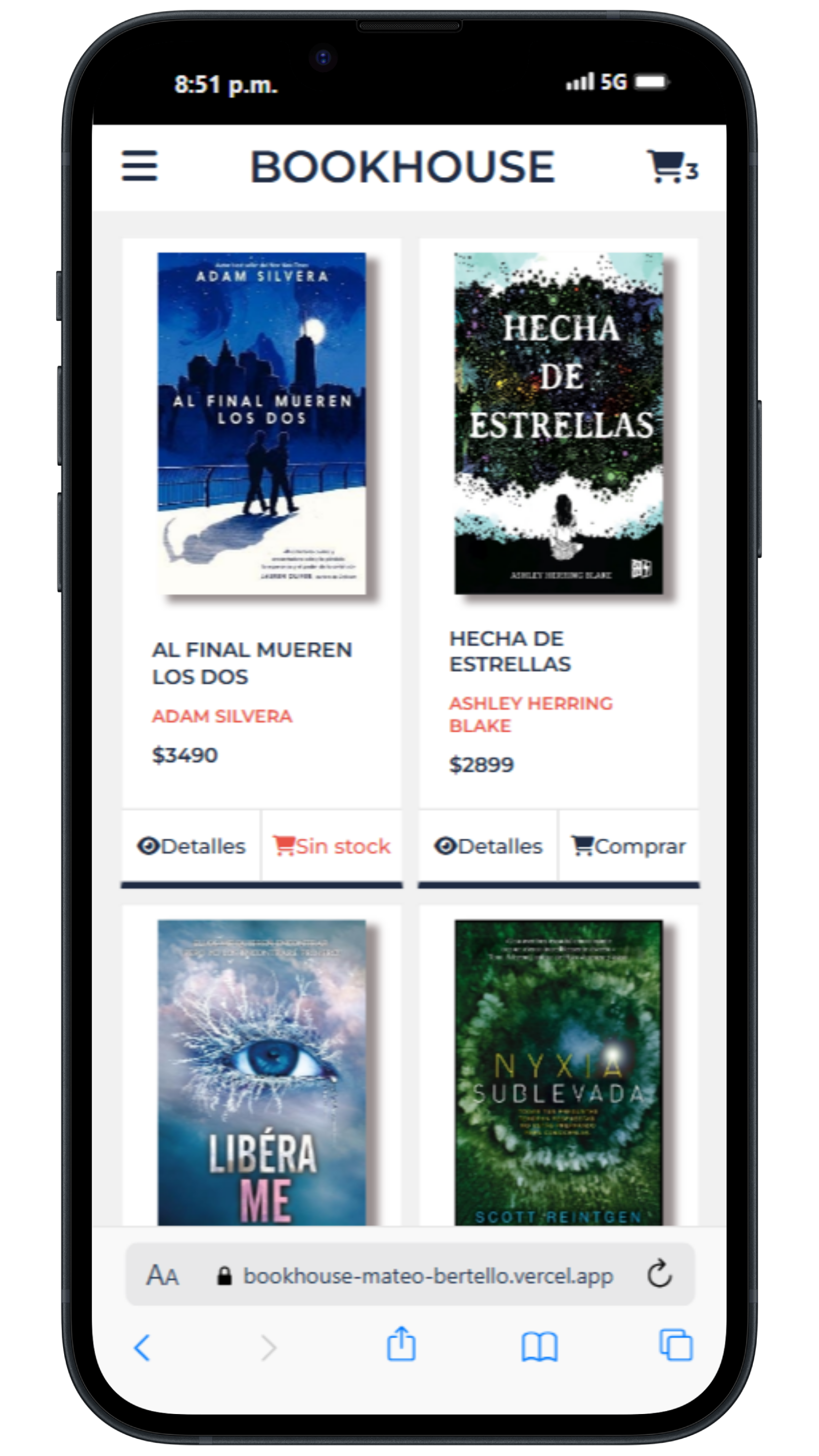 Proyecto Bookhouse mobile