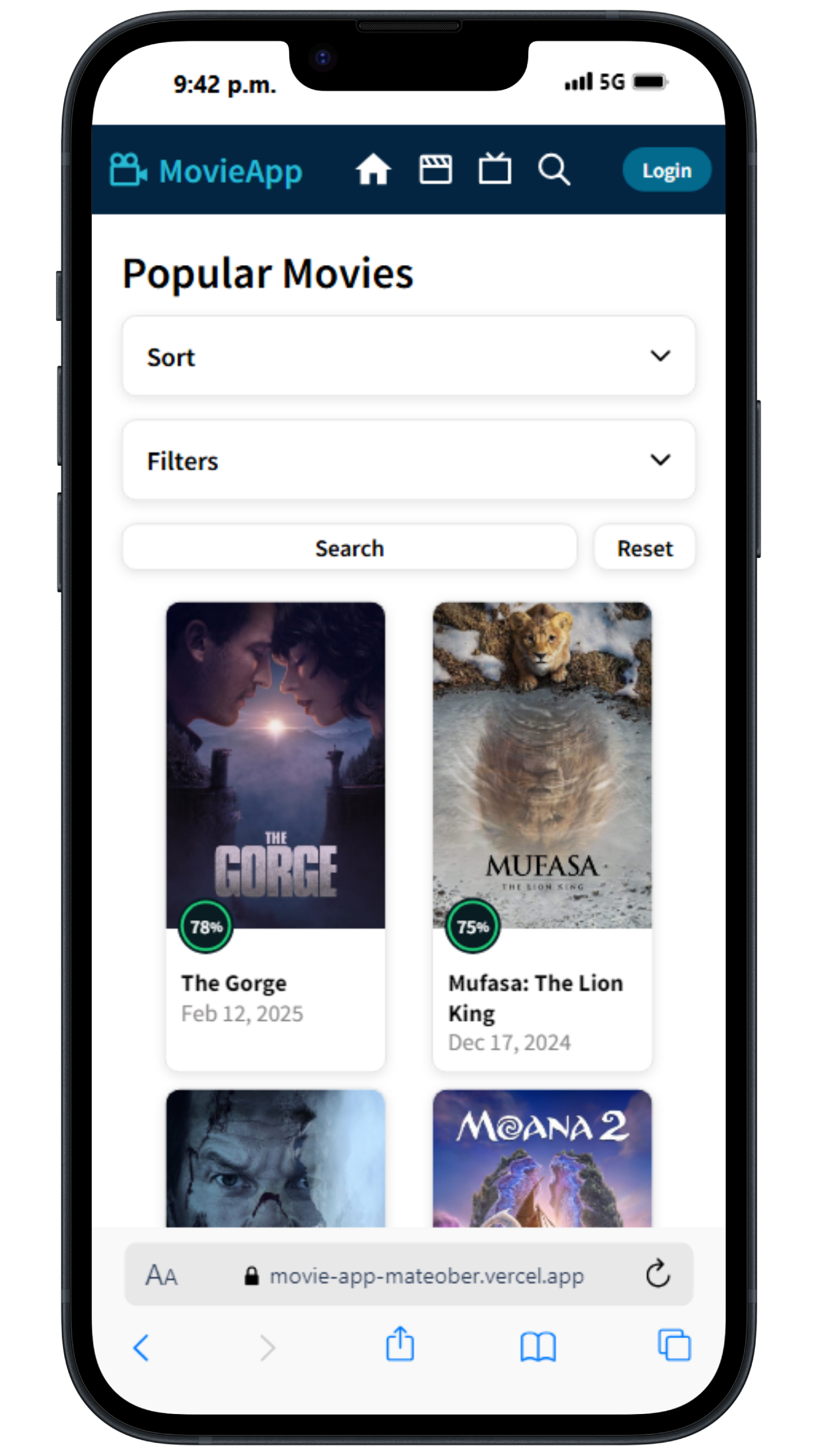 Proyecto MovieApp mobile