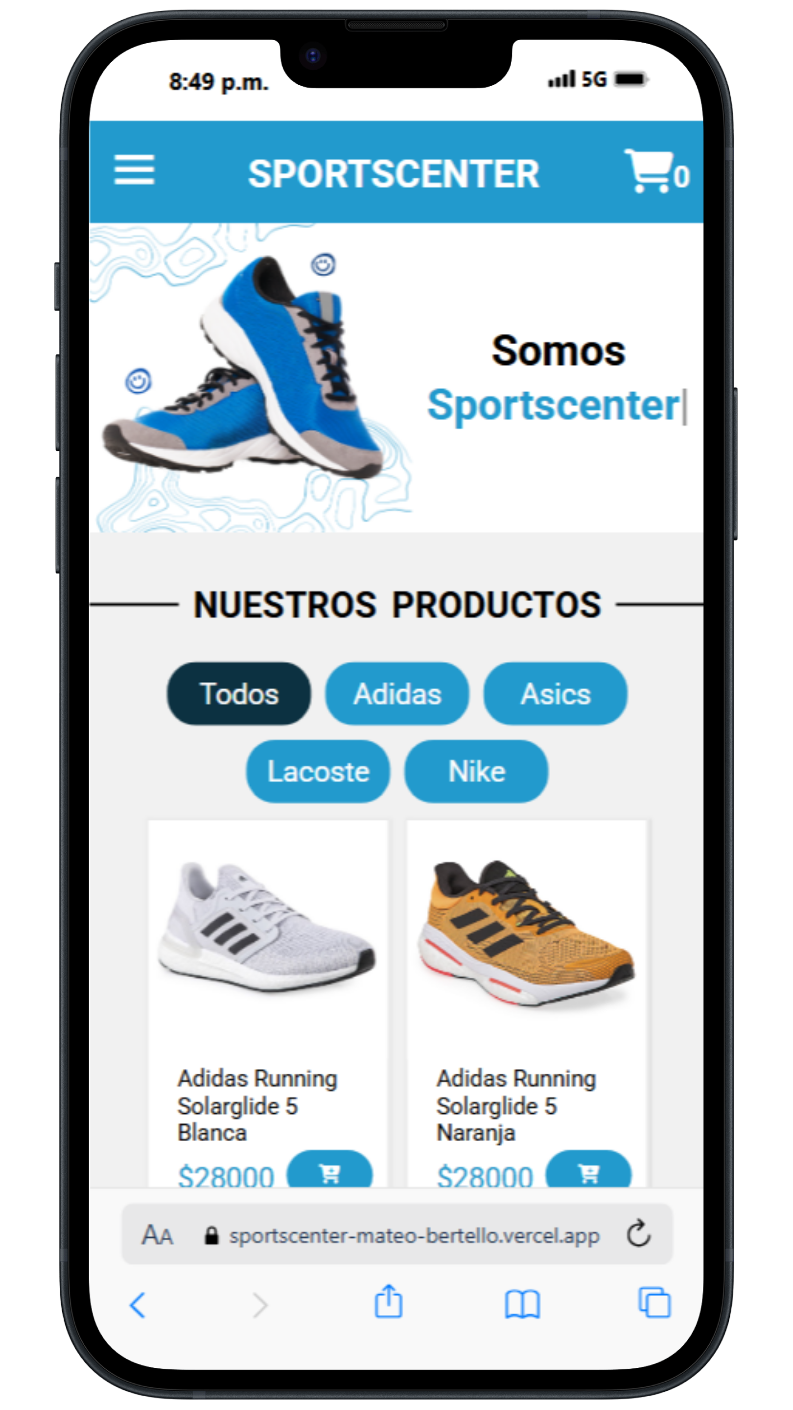 Proyecto Sportscenter mobile