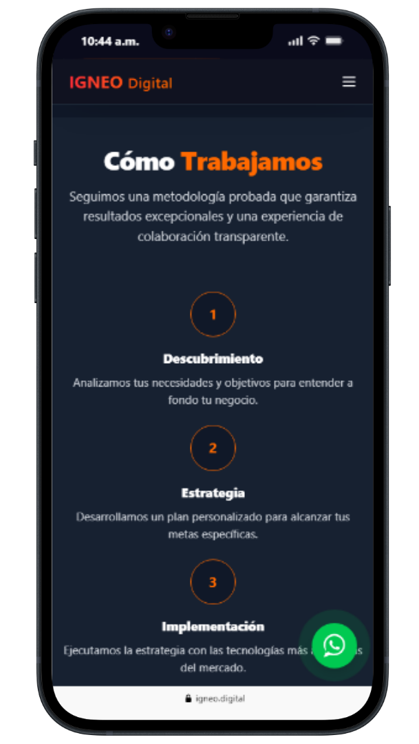 Proyecto IGNEO Digital mobile